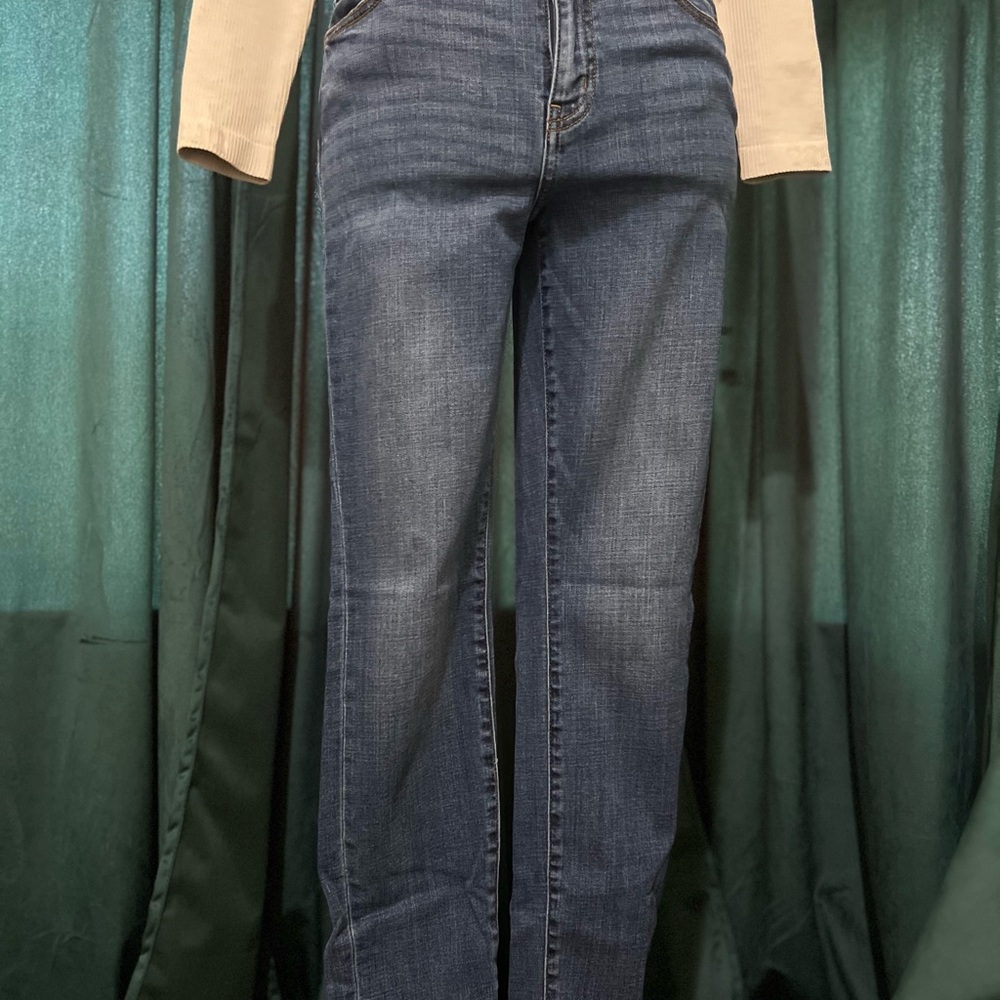 Classic Blue Straight Leg Women's Jeans